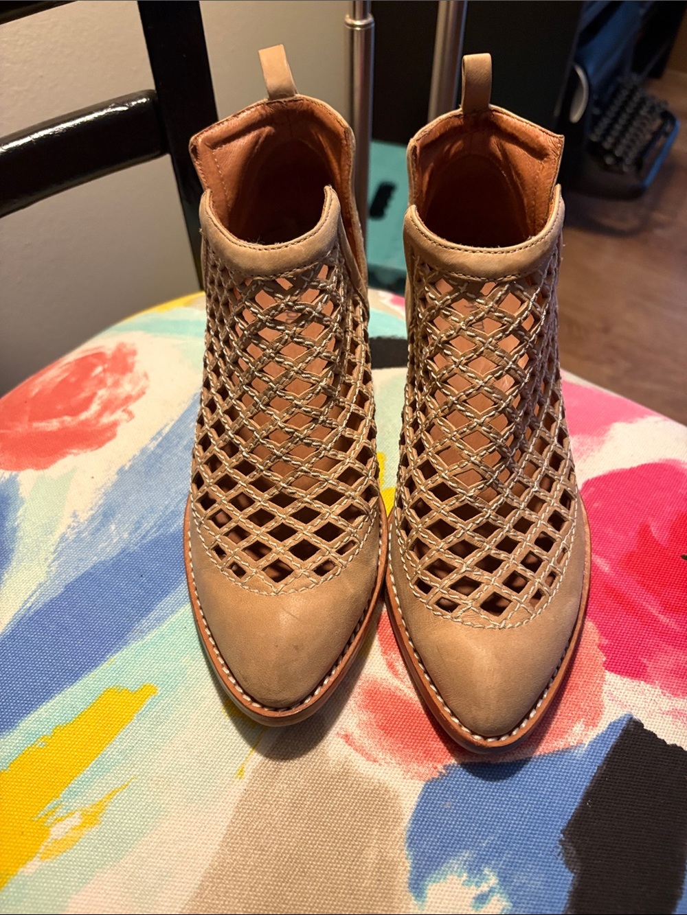 Jeffrey Campbell tan boots
